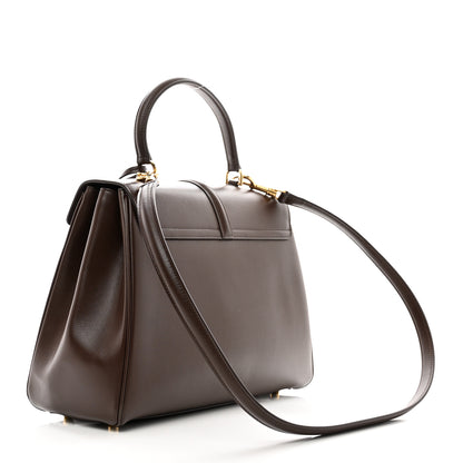 Celine Satinated Calfskin Medium 16 Top Handle Bag Brown 3 of 13
