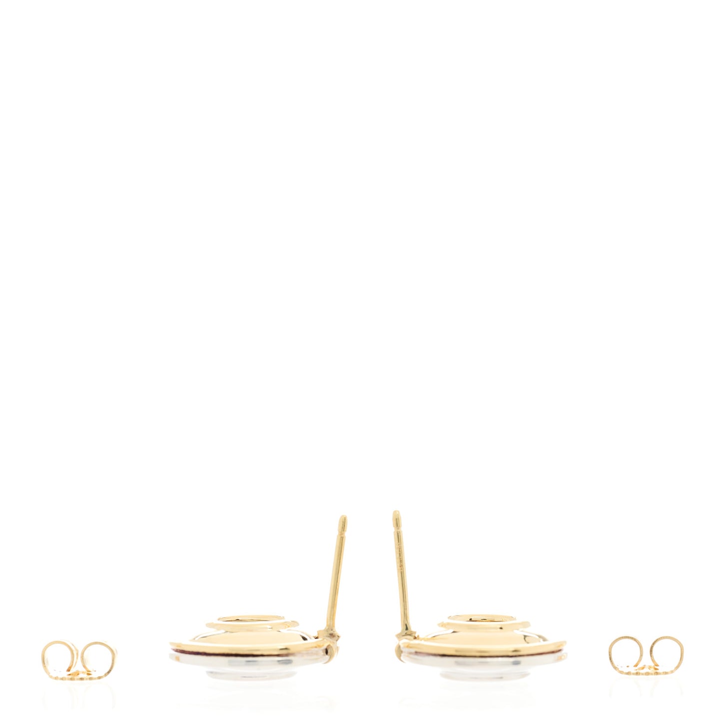 Sterling Silver 18K Yellow Gold Paloma Picasso Magic Disc Earrings