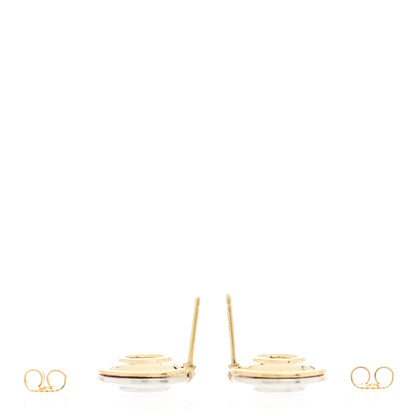 Tiffany Sterling Silver 18K Yellow Gold Paloma Picasso Magic Disc Earrings 4 of 11