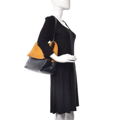 Celine Calfskin Suede All Soft Shoulder Bag Amber 2 of 25