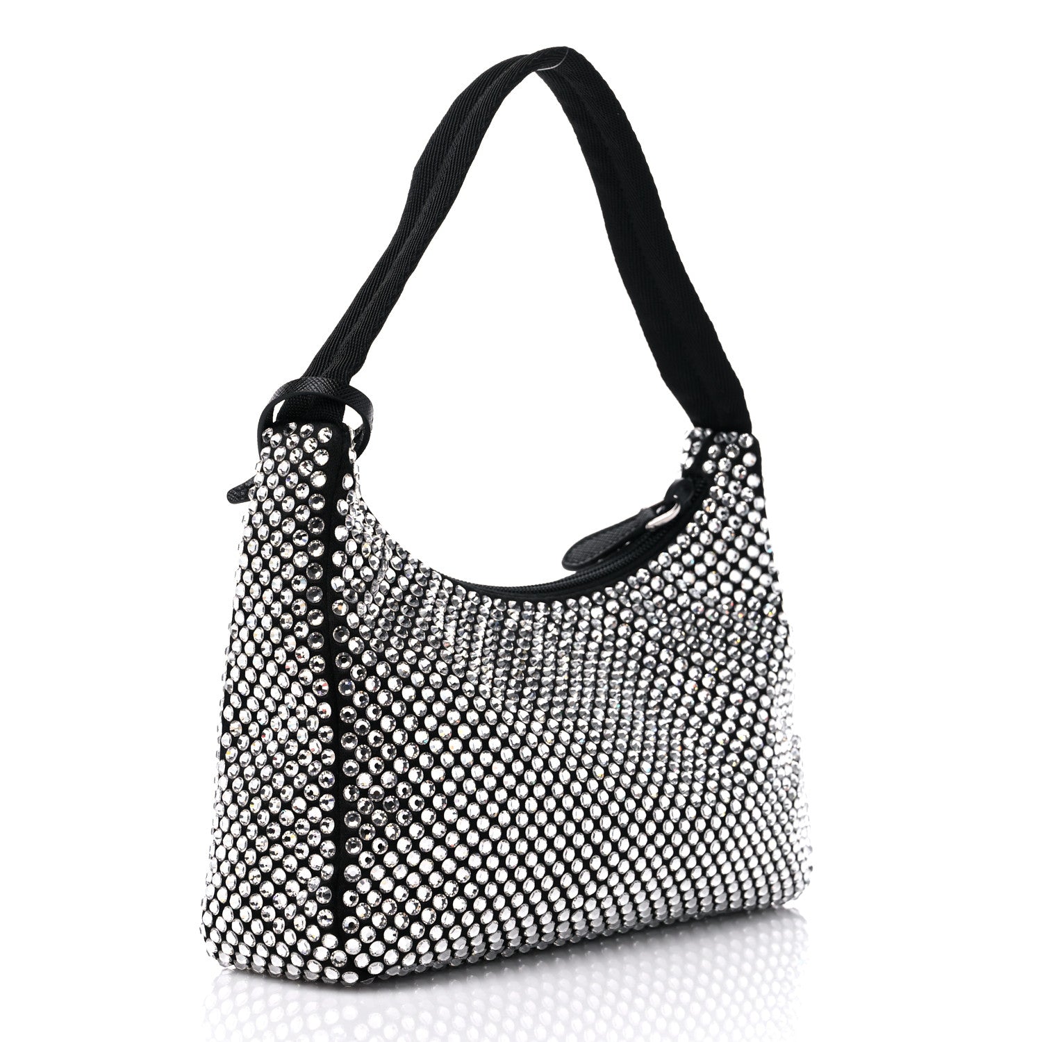 Prada Satin Crystal Mini Re-Edition 2000 Bag Cristal 3 of 8
