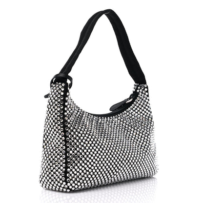 Prada Satin Crystal Mini Re-Edition 2000 Bag Cristal 3 of 8