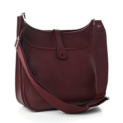 Hermes Taurillon Clemence Evelyne III GM Bordeaux 3 of 10