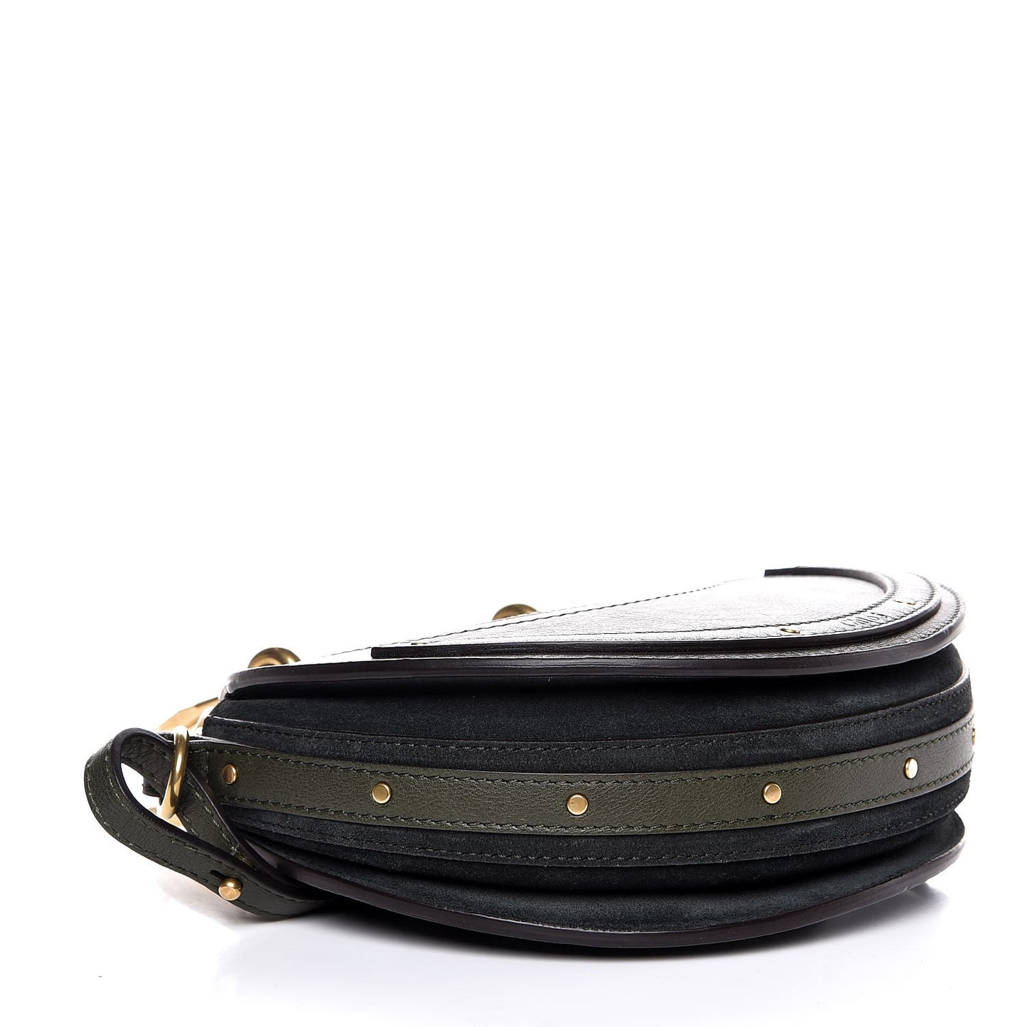 Calfskin Suede Small Pixie Bag Intense Green