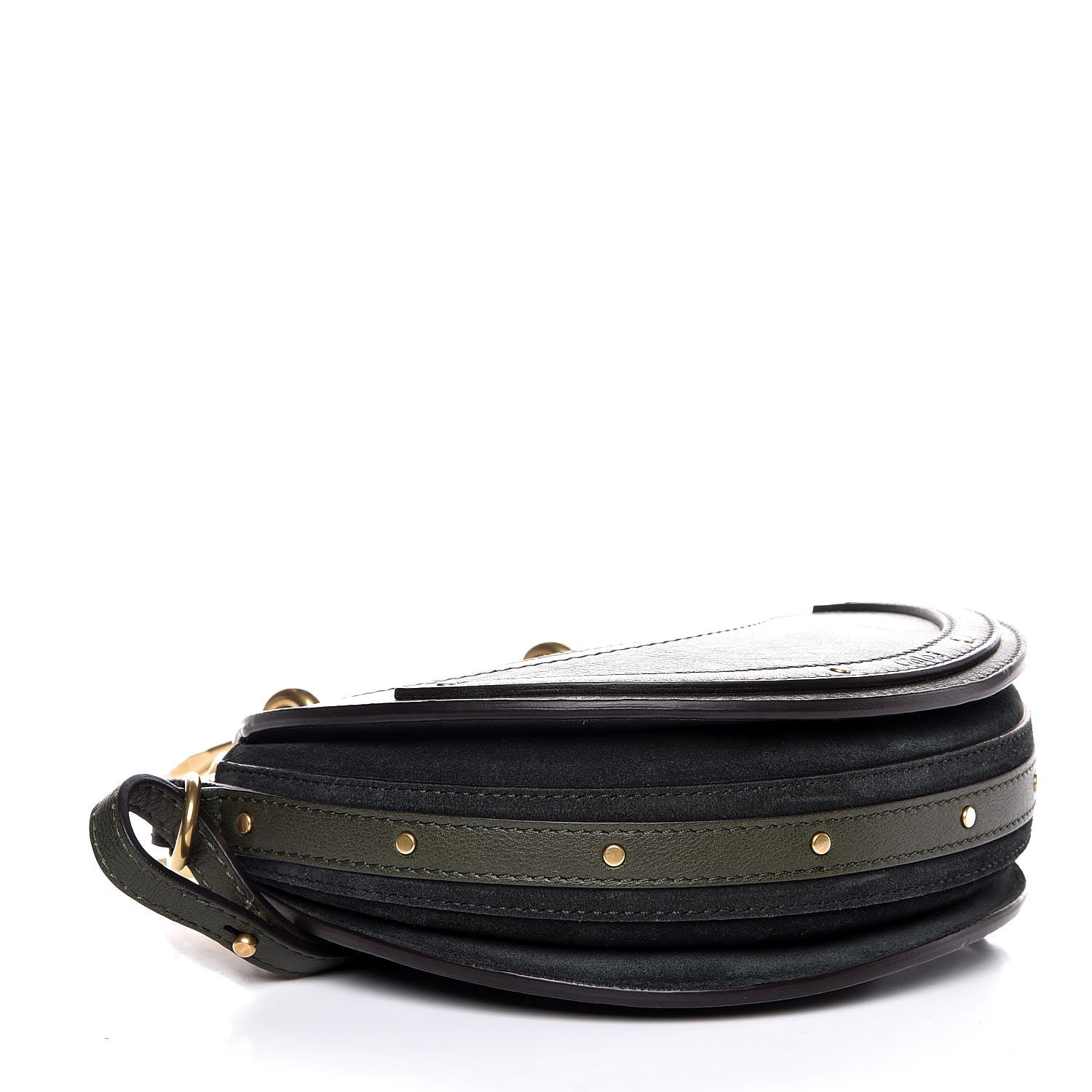 Chloe Calfskin Suede Small Pixie Bag Intense Green 4 of 5