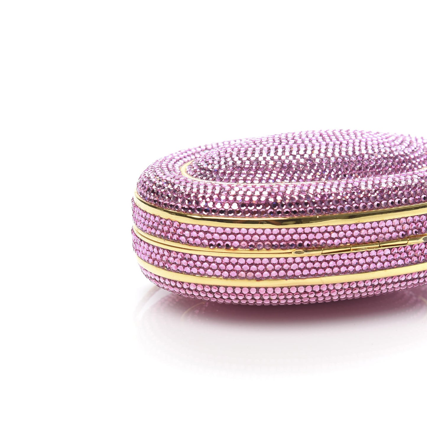 Swarovski Crystal Minaudière Clutch Pink