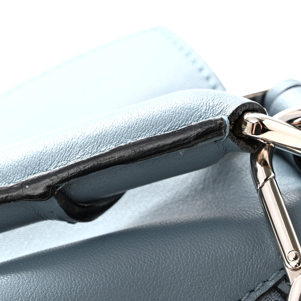 Calfskin Medium Puzzle Bag Stone Blue