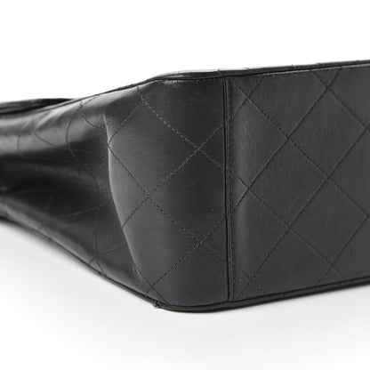 Chanel Lambskin Quilted XL Jumbo Single Flap Black 10 of 14