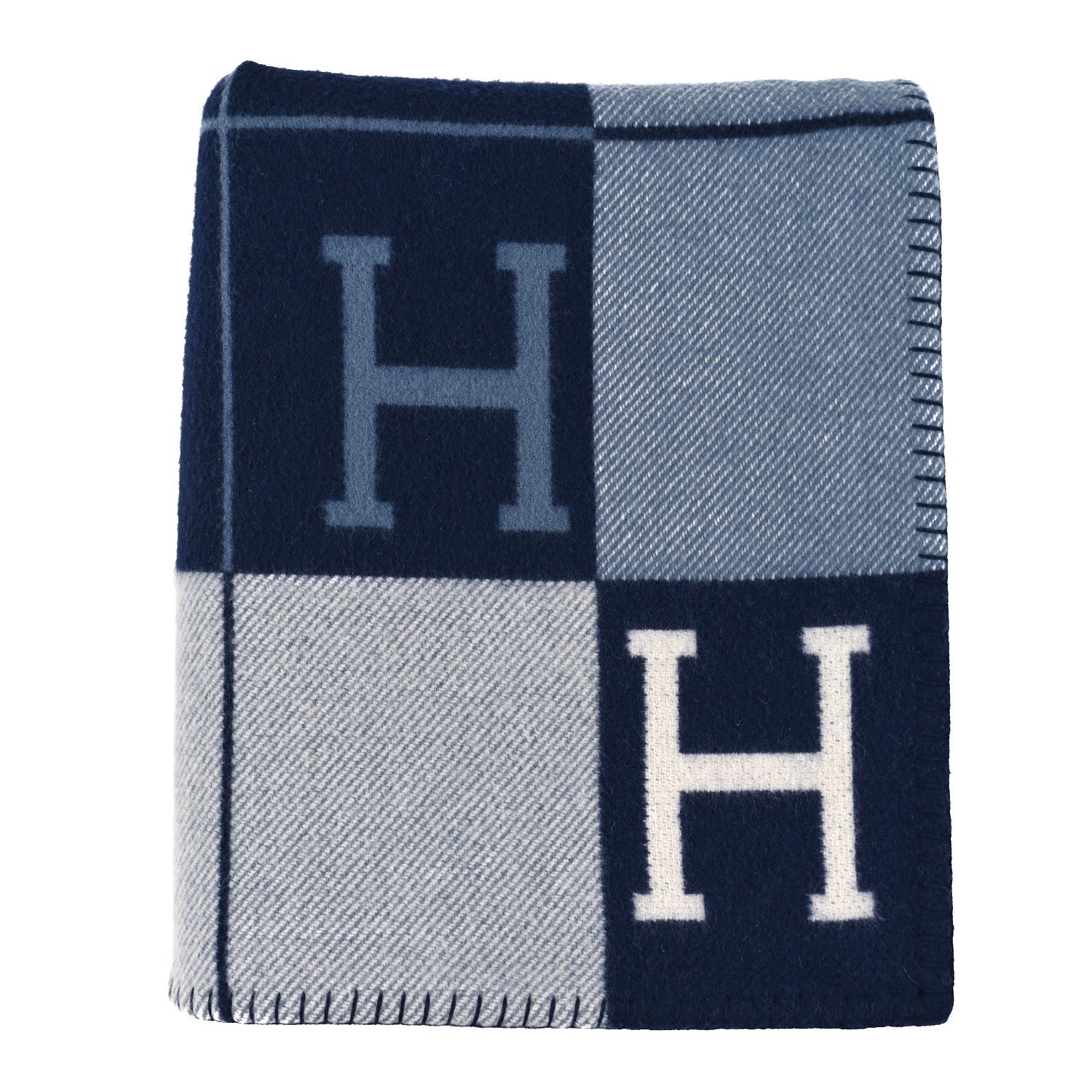 Hermes Wool Cashmere Avalon III Blanket Caban Ecru 1 of 3