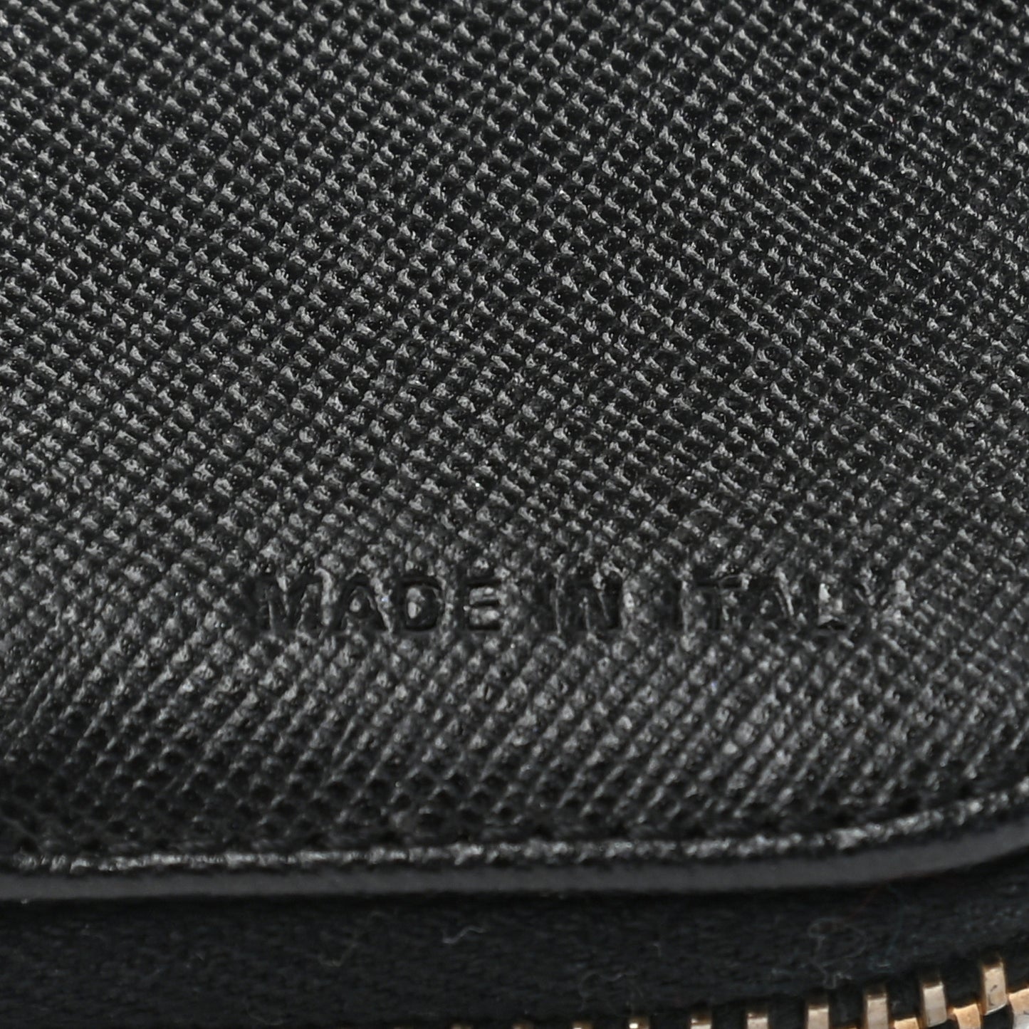 Tessuto Nylon Compact Zip Around Wallet Black