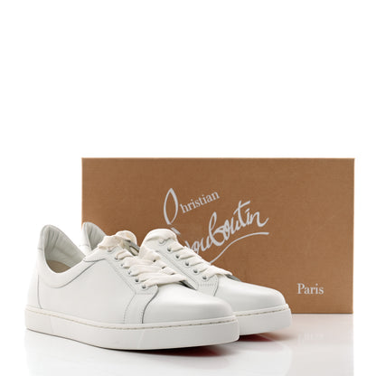Christian Louboutin Calfskin Elo Loubi Flat Sneakers 39.5 White 9 of 9