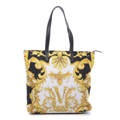 Versace Nylon Baroque Print Tote Black 1 of 9