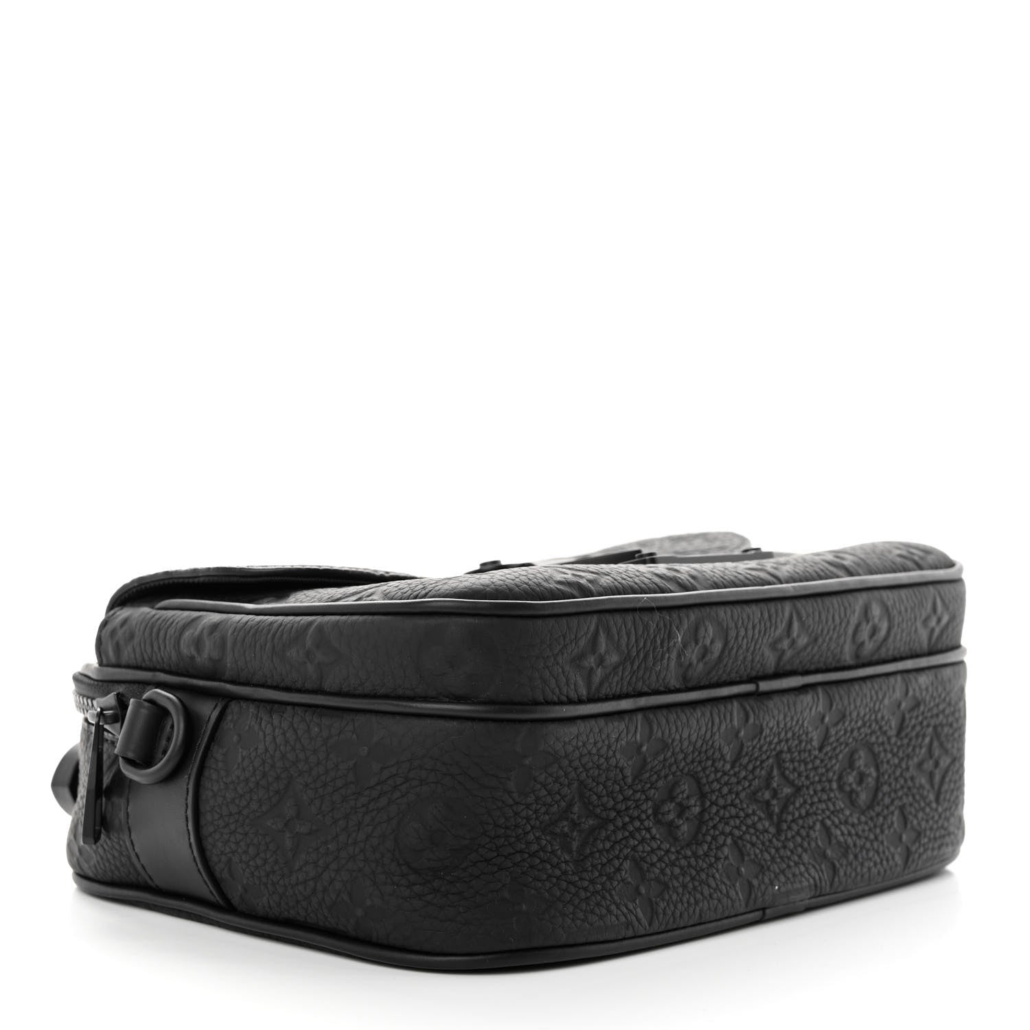 Louis Vuitton Taurillon Monogram S Lock Messenger Black 4 of 10