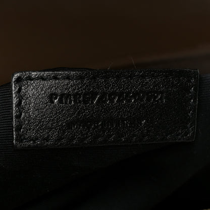 Saint Laurent Calfskin Y Quilted Monogram Medium Loulou Chain Satchel Soil Brown 8 of 11