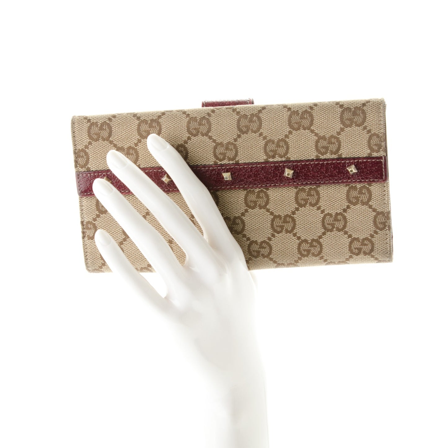 Monogram Horsebit Nail Continental Flap Wallet Brown