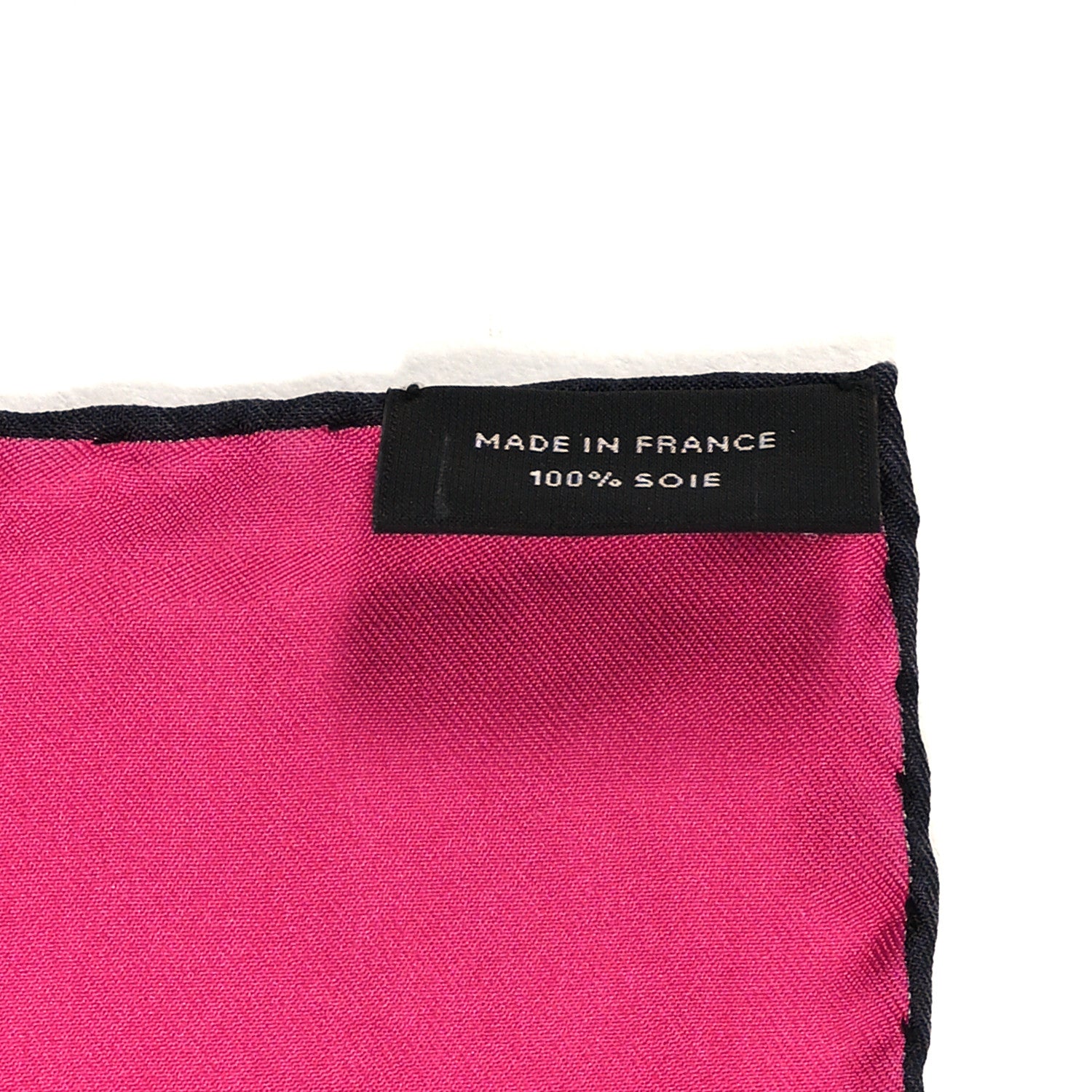 Hermes Silk Manufacture de Boucleries Scarf 90 Blanc Rose Indien Gris 3 of 3