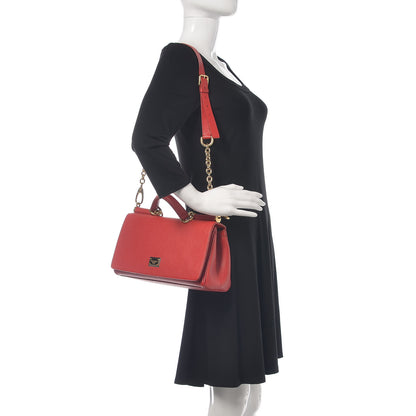 Dolce & Gabbana Dauphine Miss Sicily East West Shoulder Bag Red 2 of 10
