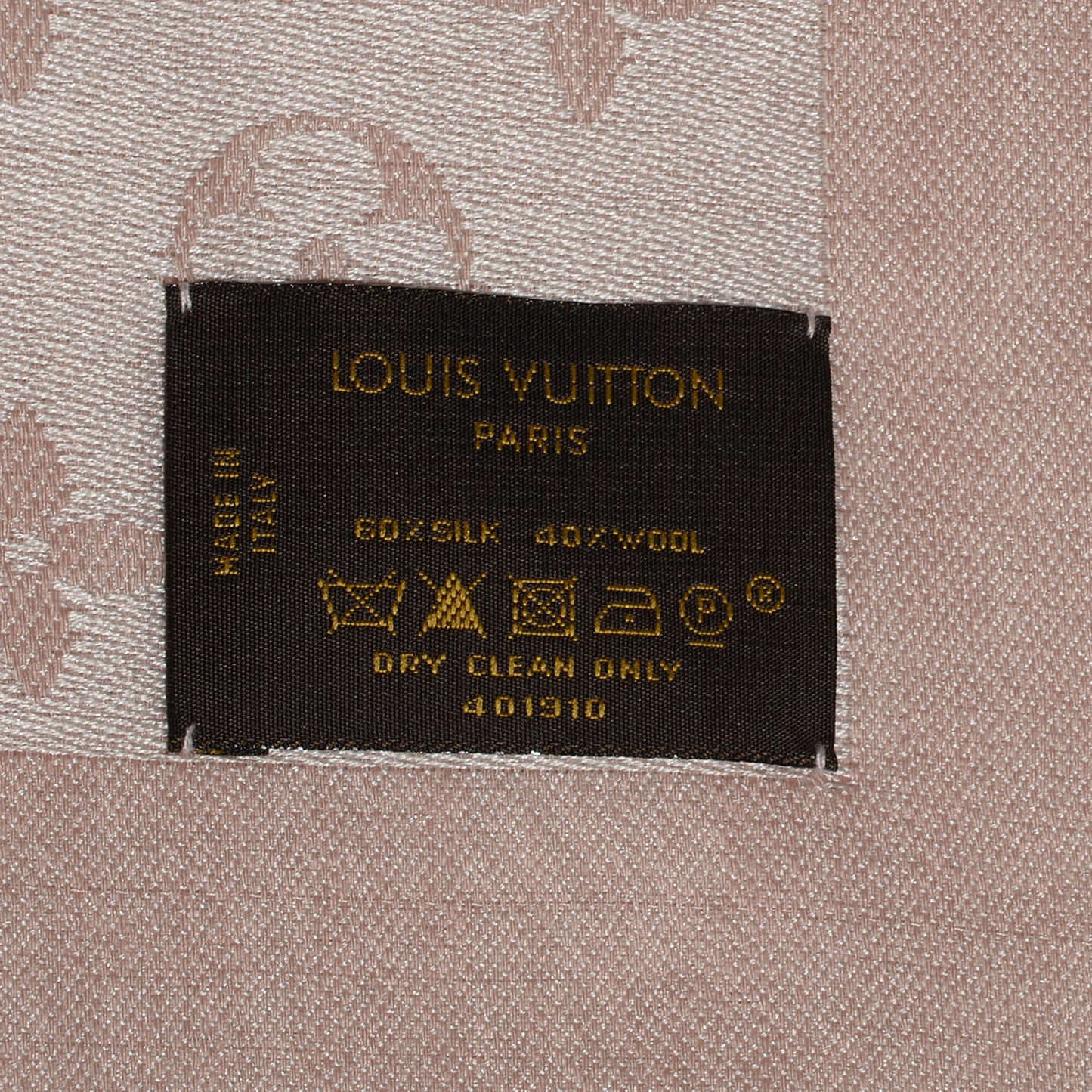 Monogram Denim Shawl Rose