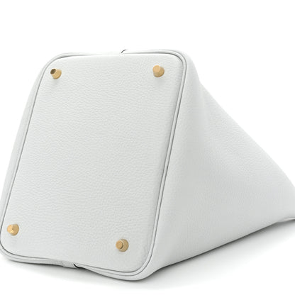 Hermes Taurillon Clemence Picotin Lock 22 MM Bleu Pale 10 of 11