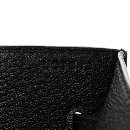 Hermes Taurillon Novillo Kelly Depeches 25 Pouch Black 7 of 10
