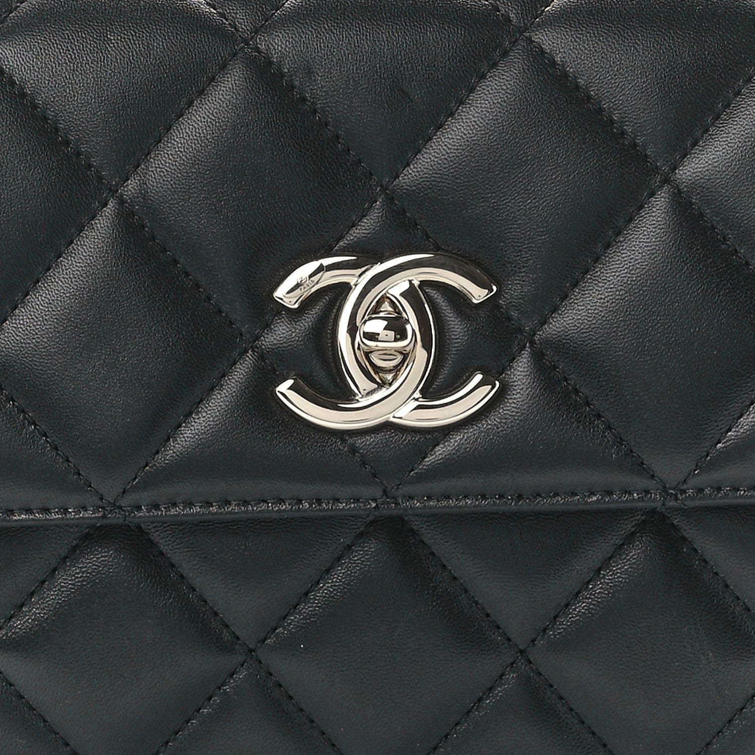 Chanel Lambskin Quilted Small Trendy CC Dual Handle Flap Bag Black 8 of 12