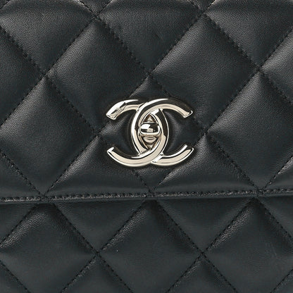 Chanel Lambskin Quilted Small Trendy CC Dual Handle Flap Bag Black 8 of 12