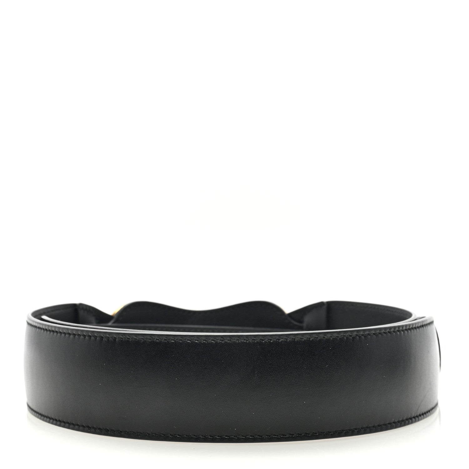 Gucci Efesto Leather Horsebit 25mm Belt 95 38 Black 2 of 4