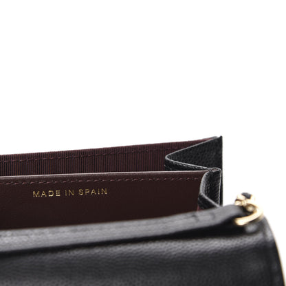 Chanel Caviar Quilted Flap Card Holder On Chain Black 9 of 12
