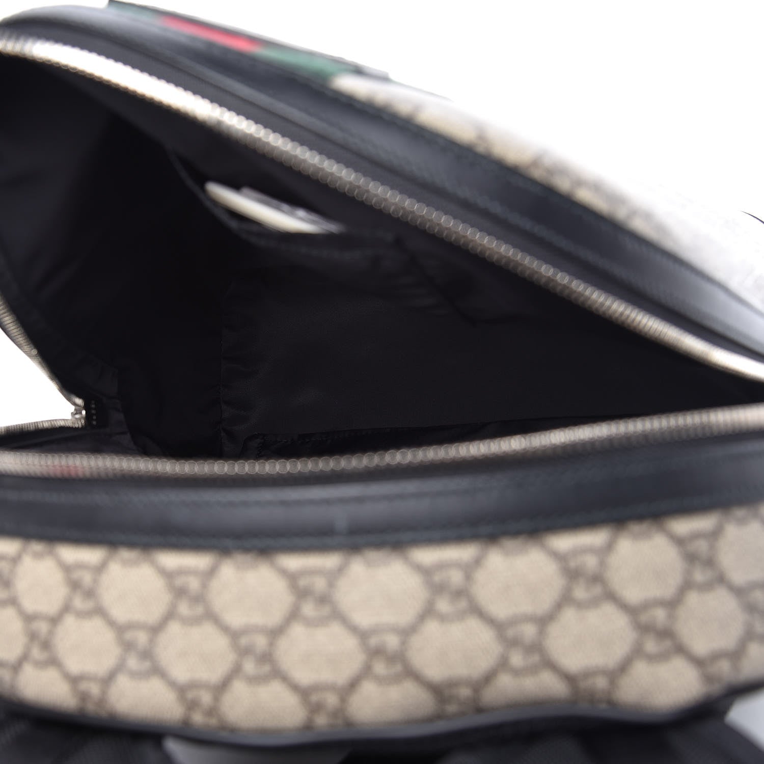 Gucci GG Supreme Monogram Web Dome Backpack Black 5 of 10