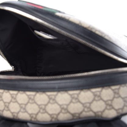 Gucci GG Supreme Monogram Web Dome Backpack Black 5 of 10