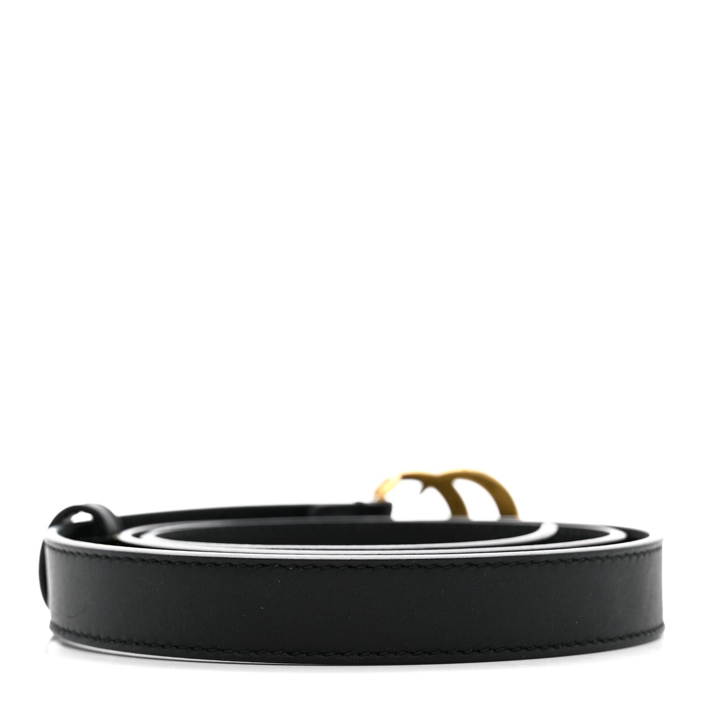 Calfskin Double G 20mm Belt 80 32 Black