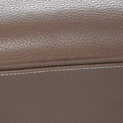 Hermes Taurillon Clemence Shoulder Kelly 40 Etoupe 33 of 38