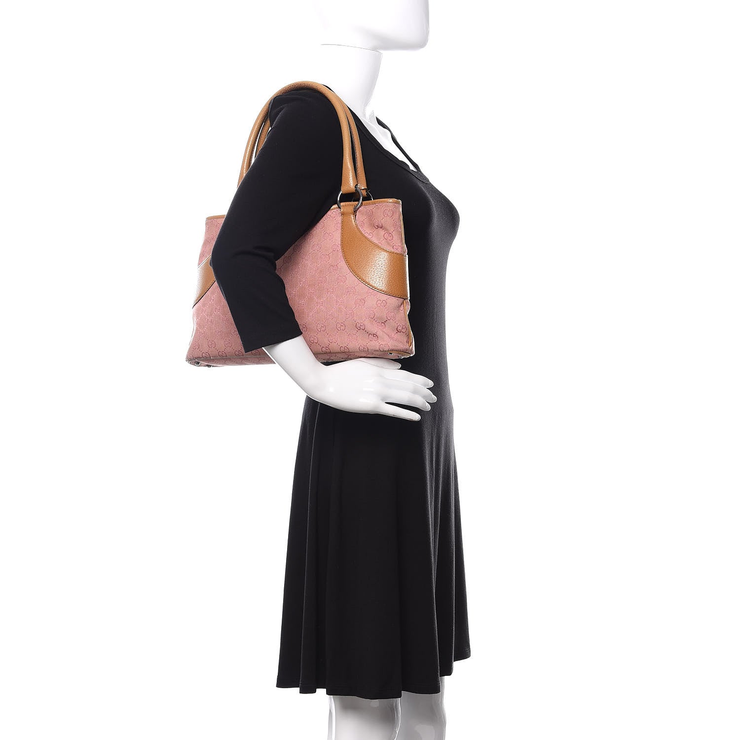 Gucci Monogram Shoulder Bag Pink 2 of 10