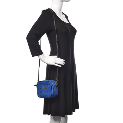 MCM Visetos Mini Camera Crossbody Bag Blue 2 of 9