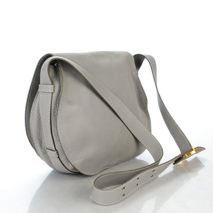 Chloe Calfskin Medium Marcie Round Crossbody Bag Cashmere Grey 3 of 8
