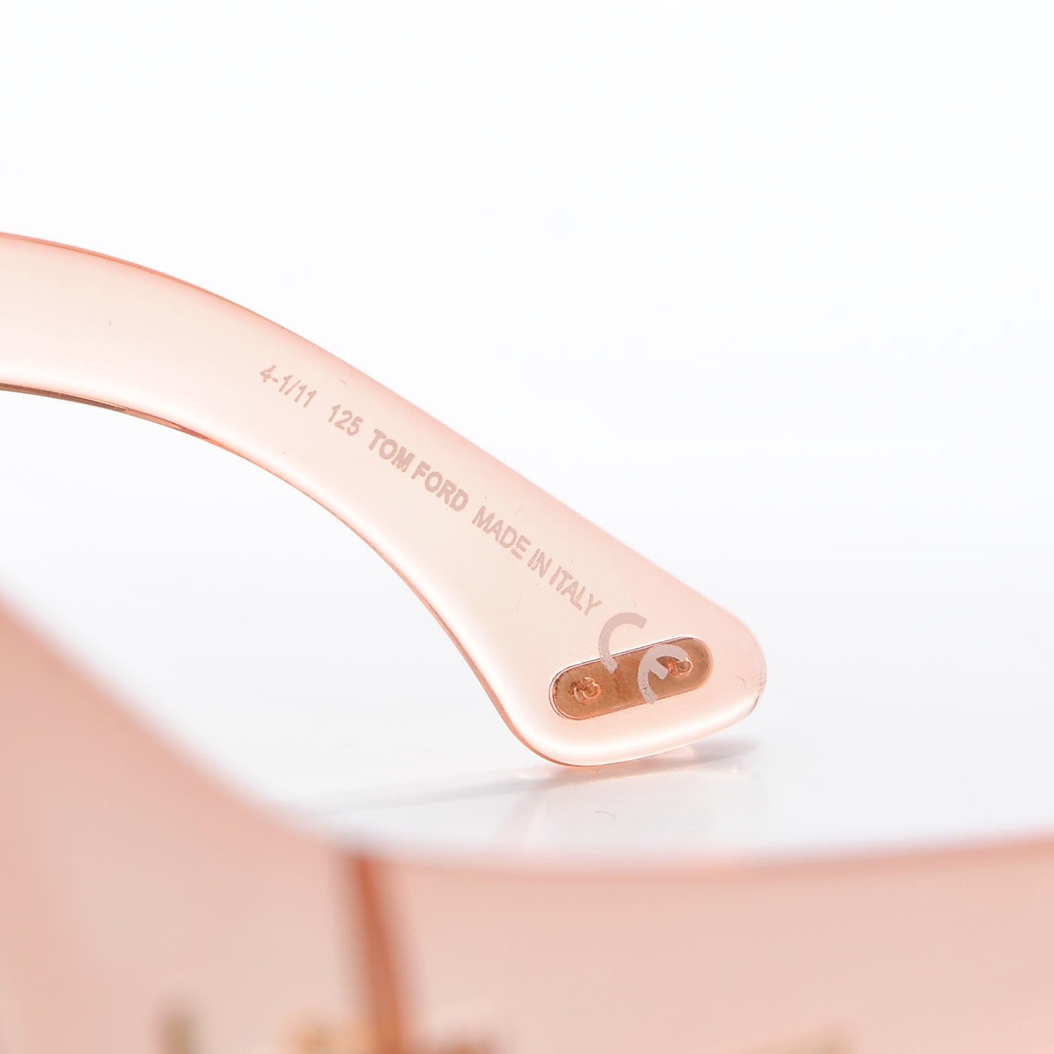 Tom Ford Ali Oversized Round Sunglasses TF0221 Peach Pink 5 of 7