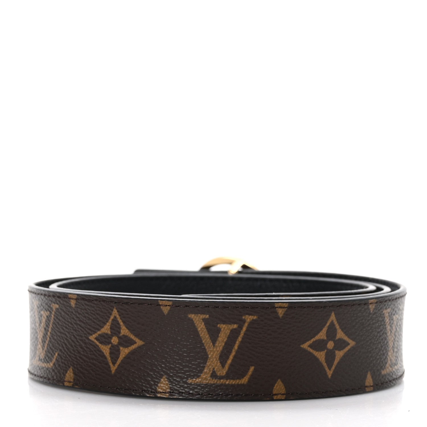Louis Vuitton Monogram Epi 35mm LV Circle Reversible Belt 95 38 Black 2 of 6