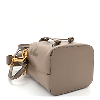 Fendi Vitello King F is Fendi Logo Embossed Mini Mon Tresor Bucket Bag Tortora 4 of 10