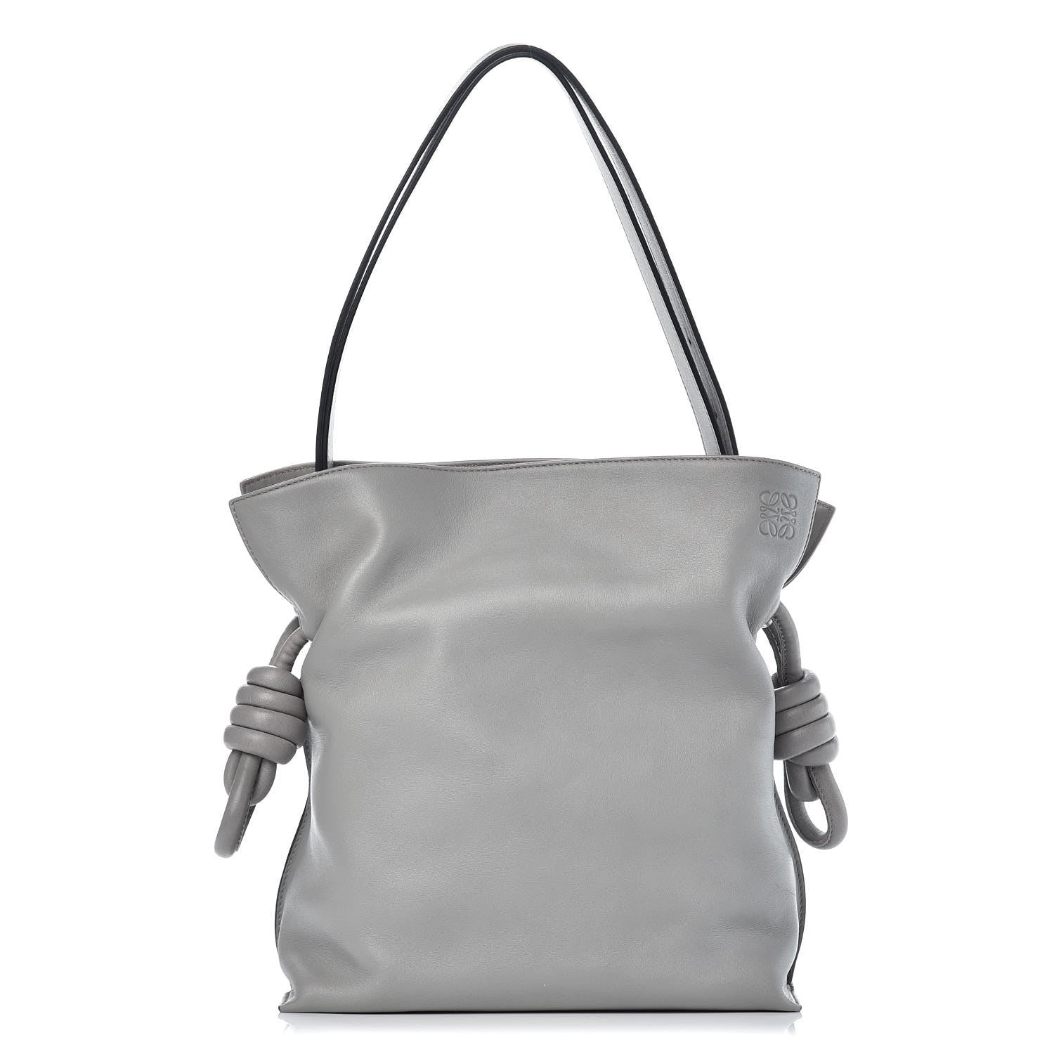 Loewe Calfskin Flamenco Knot Bag Grey 1 of 6