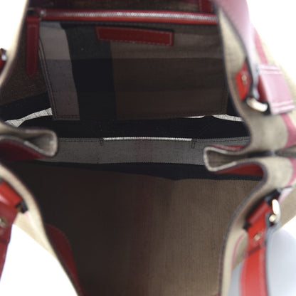 Burberry Canvas Mega Check Medium Maidstone Cadmium Red 5 of 9