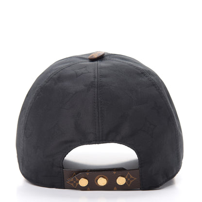 Louis Vuitton Polyester Silk Monogram LV Get Ready Cap L Black 4 of 8