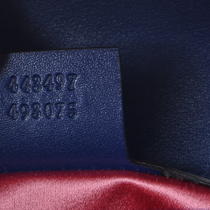Gucci Velvet Matelasse Small GG Marmont Shoulder Bag Cobalt Blue 7 of 7