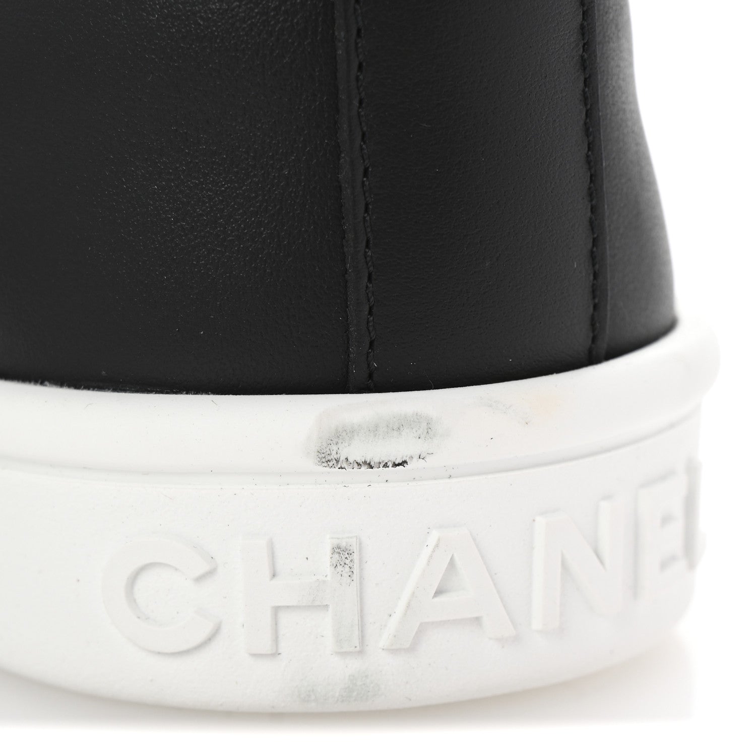 Chanel Calfskin CC Womens Sneakers 39.5 Black 11 of 11
