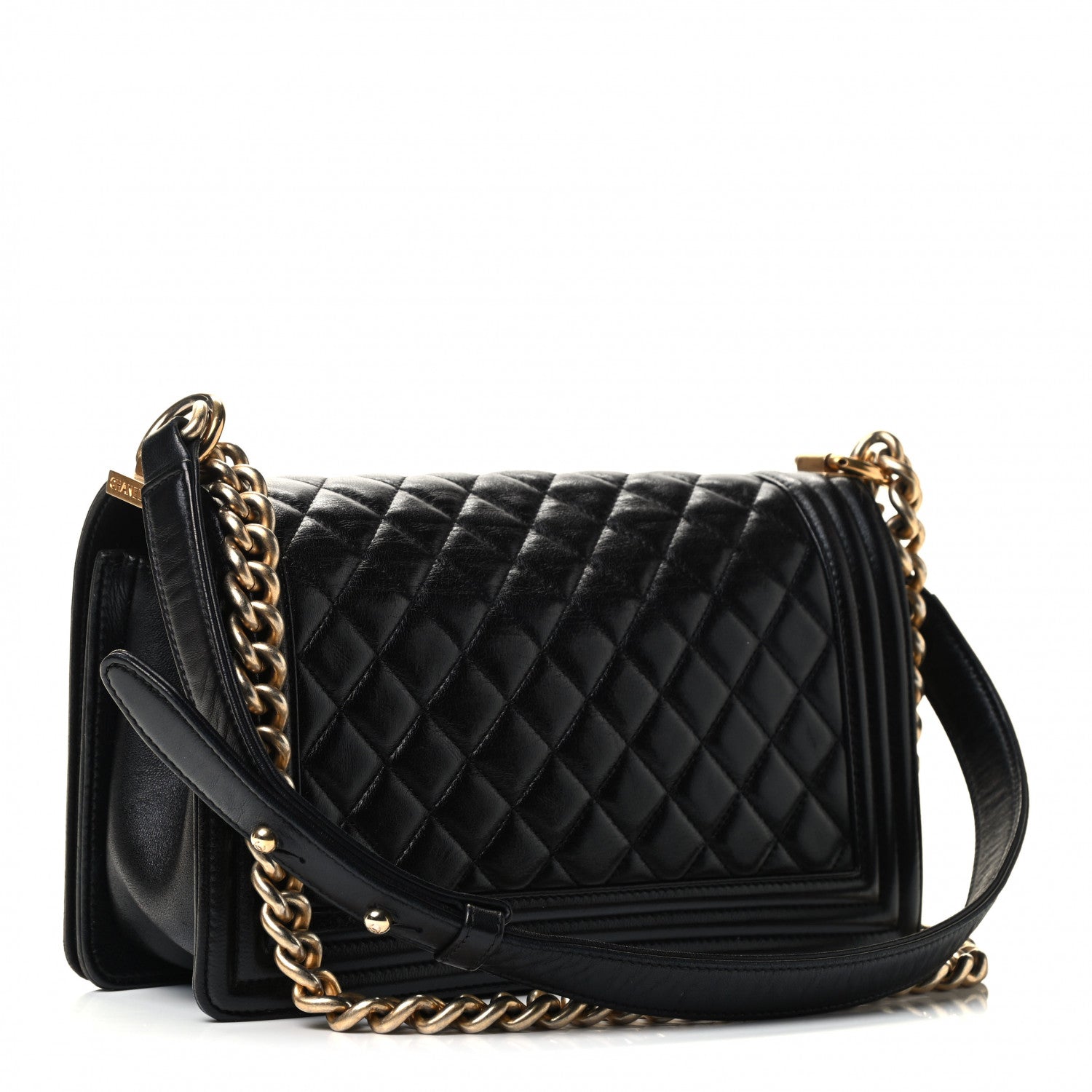 Chanel Calfskin Quilted Medium Boy Flap Black 2 of 4