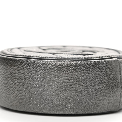 Chanel Metallic Caviar Quilted Round Filigree Crossbody Ruthenium 10 of 10