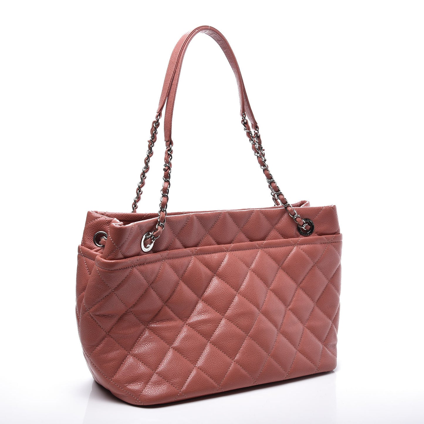 Caviar Quilted Timeless CC Soft Tote Pink