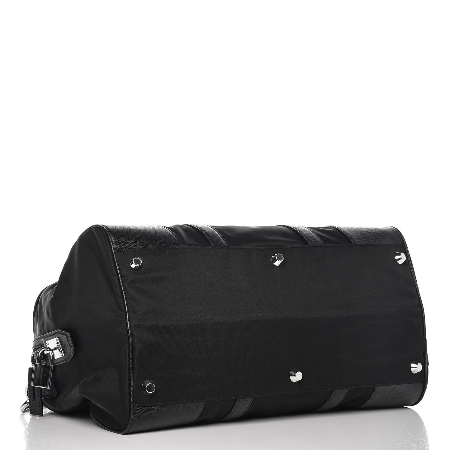 Tessuto Nylon Saffiano Duffle Bag Nero Black