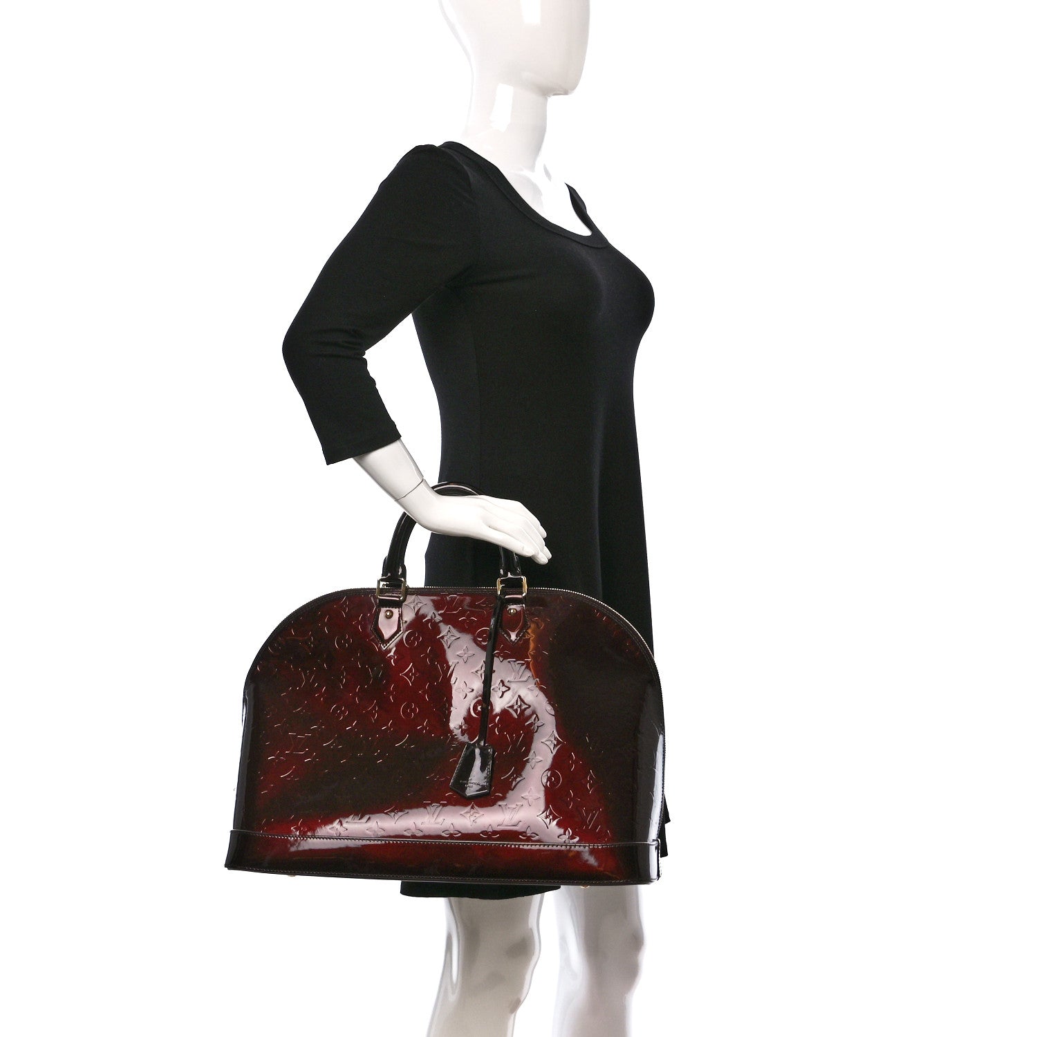 Louis Vuitton Vernis Alma GM XL Amarante 3 of 11