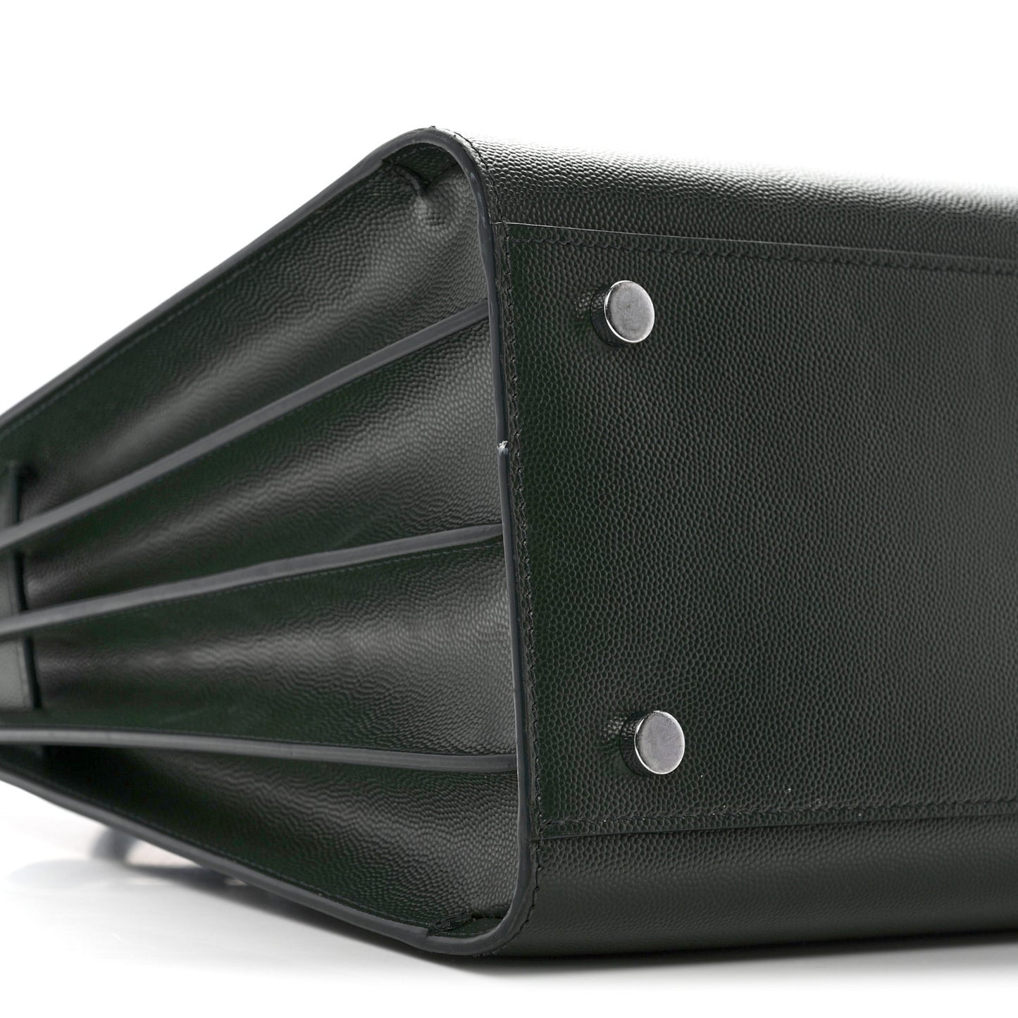 Grained Calfskin Small Sac De Jour Dark Vert
