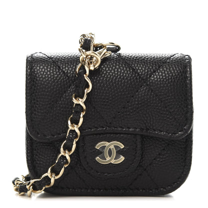 Chanel Caviar Quilted Airpods Pro Case Black 1 of 11